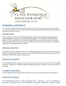 Class Weddings Contract V0